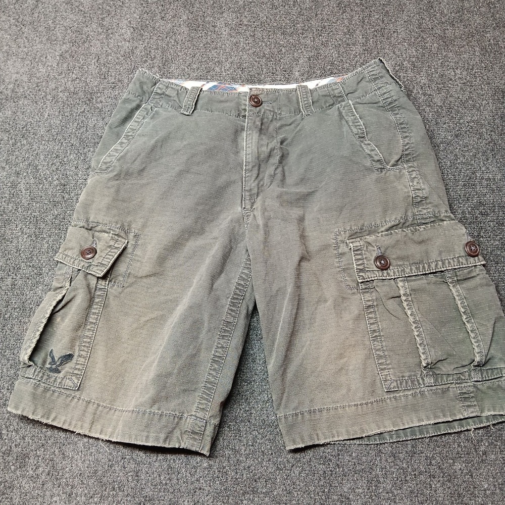 American Eagle Cargo Pants Men 30 Faded Gray Classic Length DC